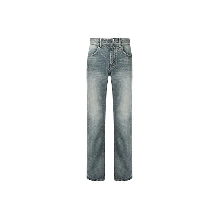 Givenchy Mid Rise Bleach Effect Denim Jeans-0
