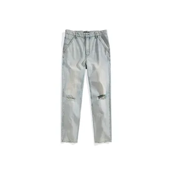 PEACEBIRD MEN Jeans Men's Denim Light Blue Batch 1