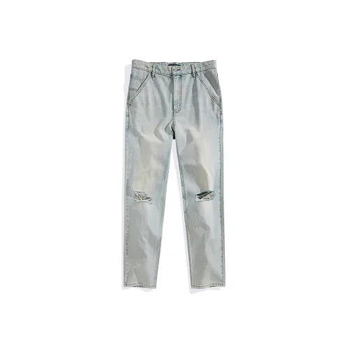 PEACEBIRD MEN Jeans Men's Denim Light Blue Batch 1