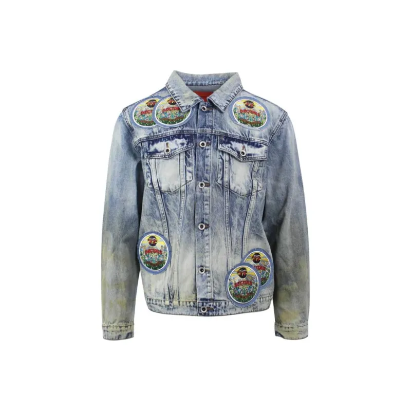Who Decides War Acid Sphere Denim Jacket-0