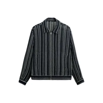 ZARA Jackets & Coats Men's Sea Blue/White