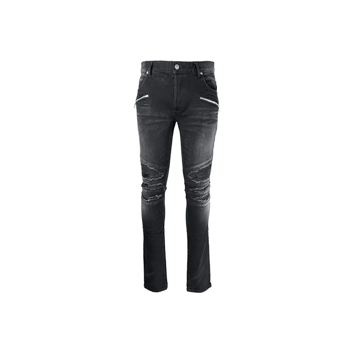 BALMAIN Ribbed Patches Slim Jeans-0