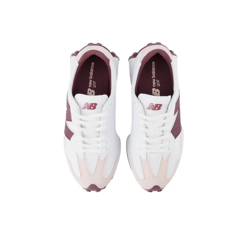 New Balance NB 327 Anti Slip Wear Resistant Low Top Golf Shoes Women's White Pink-3