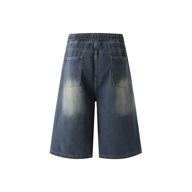 Qnxeey Denim Shorts Unisex-1