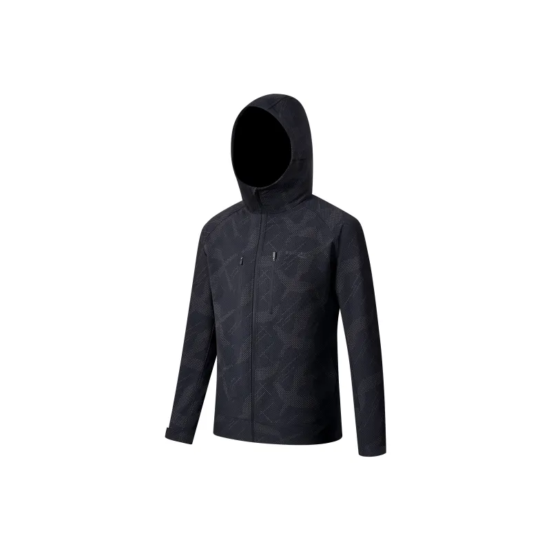 Saucony Jackets Coats Men's Black Base With Gray Dots Print Color Set-0