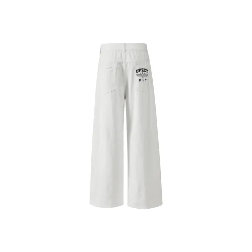 UPZCY Jeans Unisex White