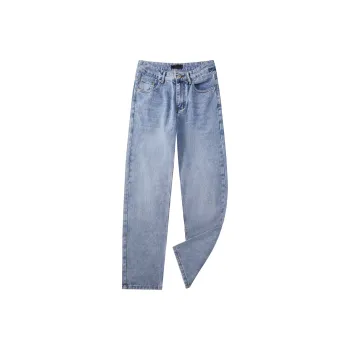 DKPD Spring And Autumn Jeans Unisex Light Blue
