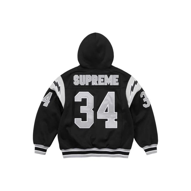 Supreme Football Zip Up Hooded Sweatshirt-2