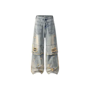 Endless Abyss Jeans Unisex Vintage Blue