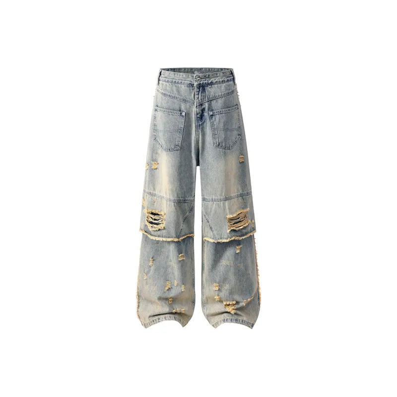 Endless Abyss Jeans Unisex Vintage Blue-0