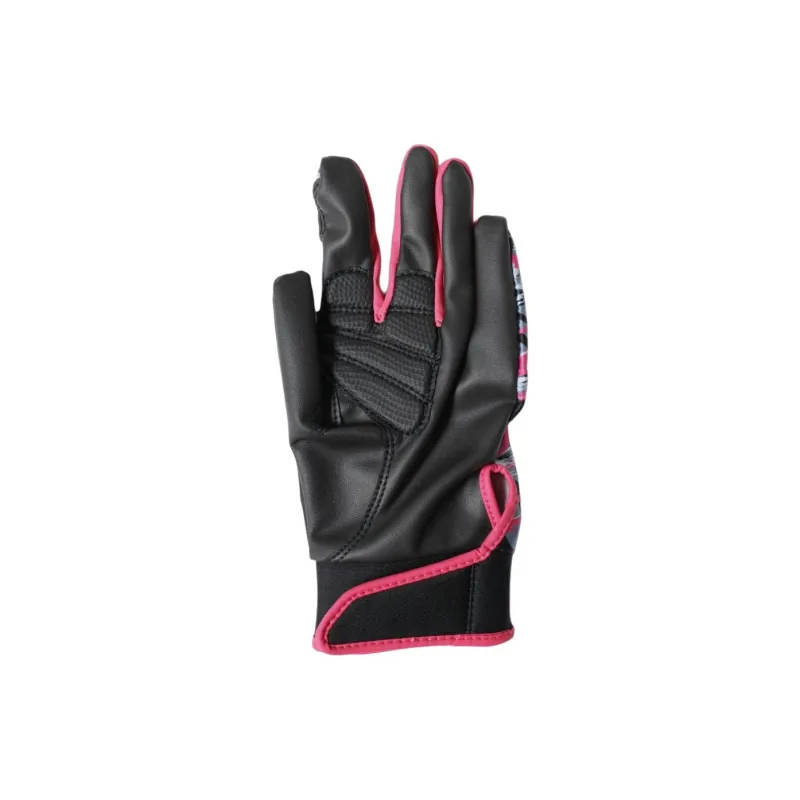 Adidas Baseball Gloves Batter's Glove PU Polyurethane Unisex Pink/Black Color-1