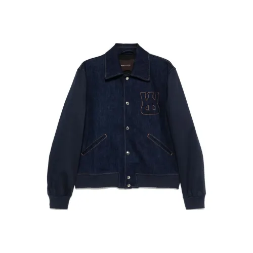 Wales Bonner Echo Denim Varsity Jacket