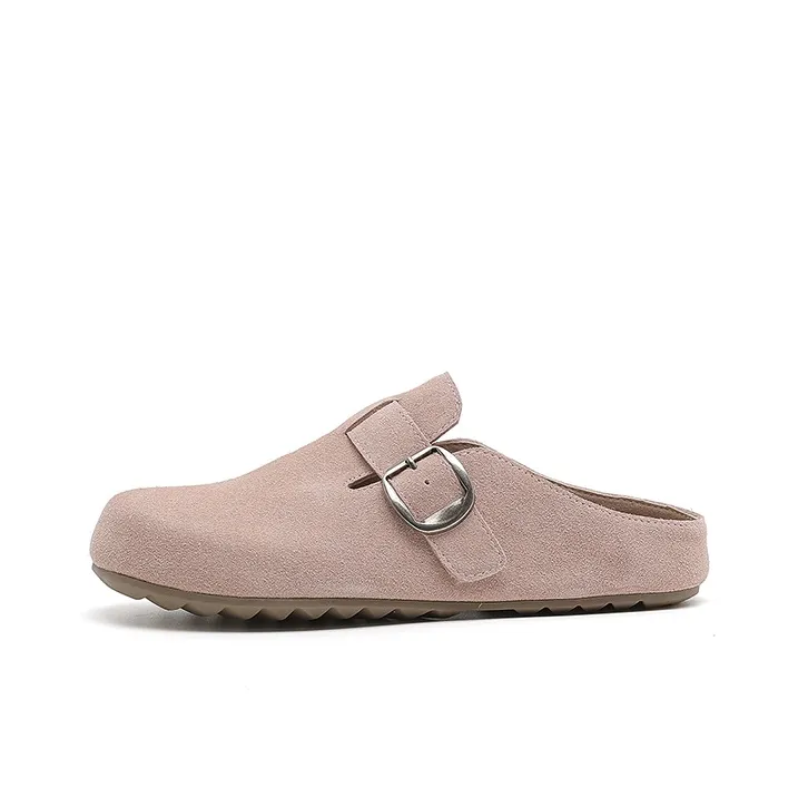 DAPHNE Rubber Sole Slip Resistant Closed Toe Slippers Women's-0