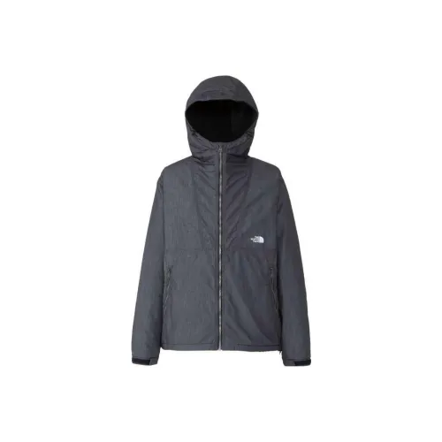 THE NORTH FACE Nylon Denim Compact Nomad Jacket Jackets Coats Men's Black Denim