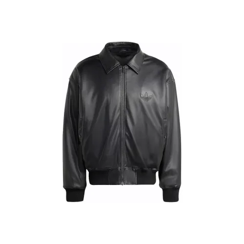 adidas originals Chaqueta Classic Street Embossed Leather Jacket Black