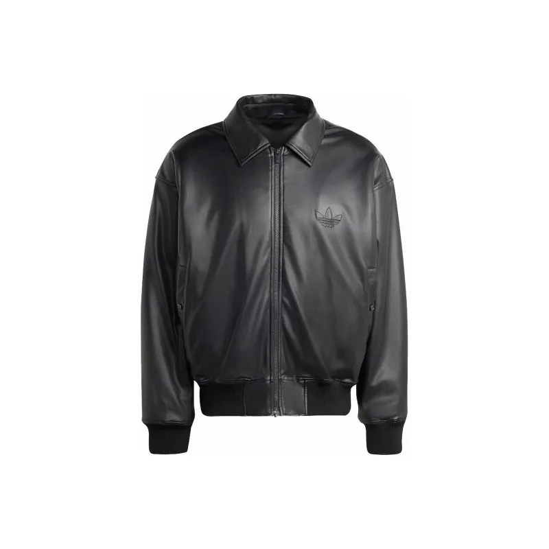 adidas originals Chaqueta Classic Street Embossed Leather Jacket Black-0