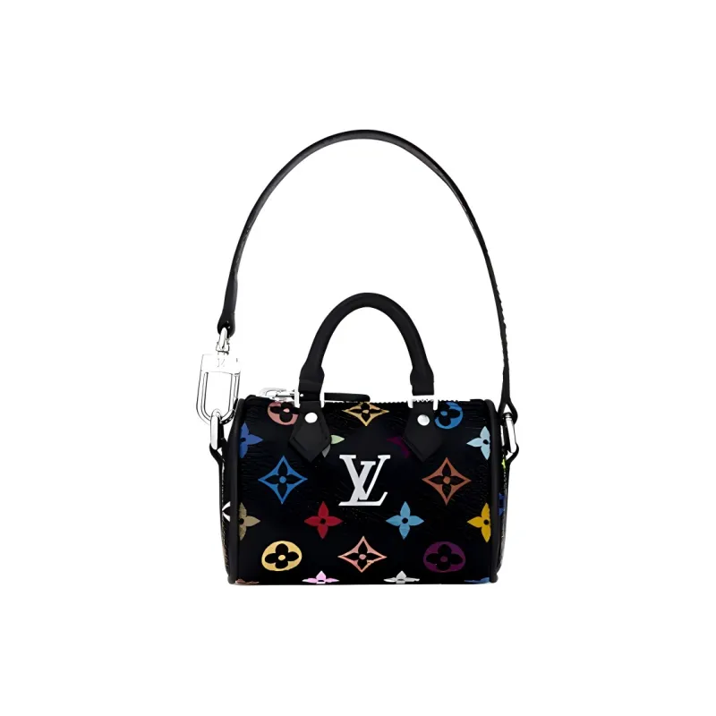 LOUIS VUITTON X Takashi Murakami Micro Speedy Monogram Multicolor Black Multicolored-0
