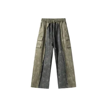 PILOTDRAGON Cargo Pants Unisex Gray Green