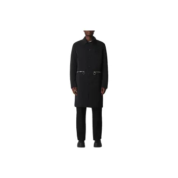 MOSCHINO Zip Detailed Trench Coat
