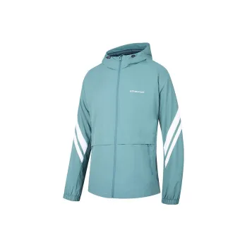 QIAODAN Trench Coat Men's Cyan Dove Jordan White