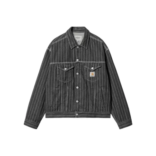 Carhartt WIP Orlean Stripe Jacket Jackets Coats Men's Black