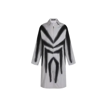 DND4DES Trench Coat Unisex Gray
