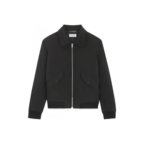SAINT LAURENT Zip-Up Bomber Jacket