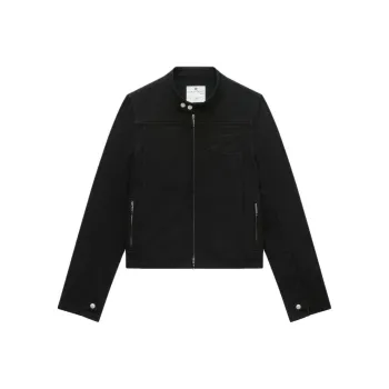 COURREGES Iconic Denim Biker Jacket