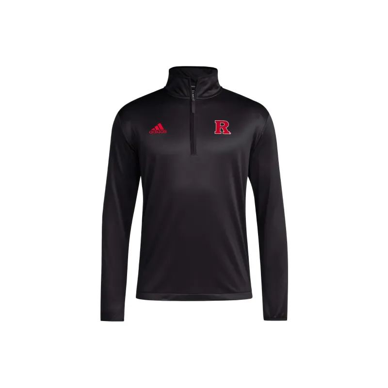 Adidas Free Shipping With AdiClub Rutgers Scarlet Knights Long Sleeve 1/4-Zip Knit Jacket-0