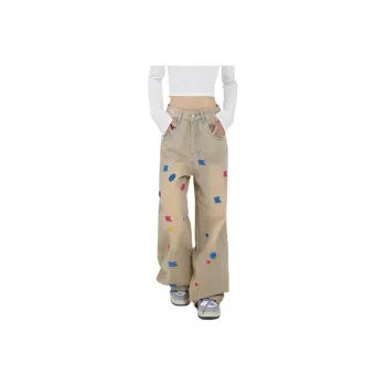 MGXEK Jeans Unisex Yellow Mud