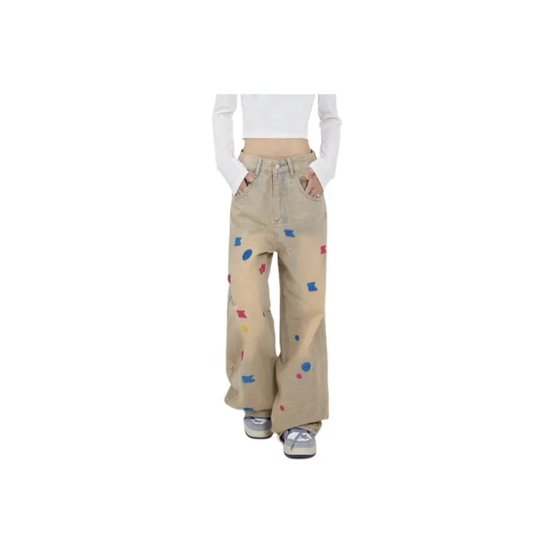 MGXEK Jeans Unisex Yellow Mud-0