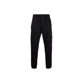 STONE ISLAND Knitted Sports Pants Men's Black