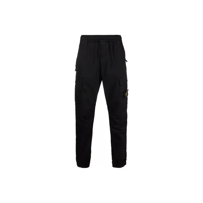 STONE ISLAND Knitted Sports Pants Men's Black-0