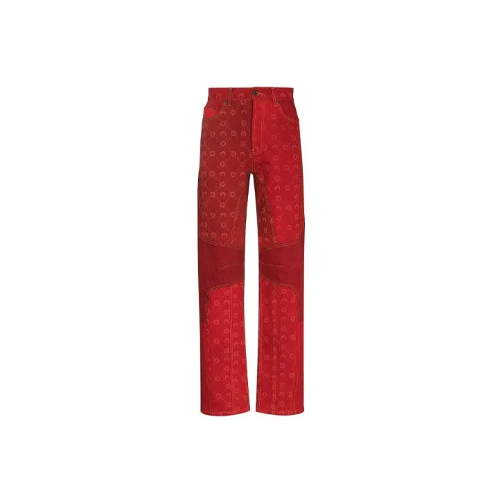 Marine Serre Jeans Men Red-0