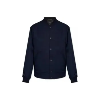 THEORY Button Up Bomber Jacket