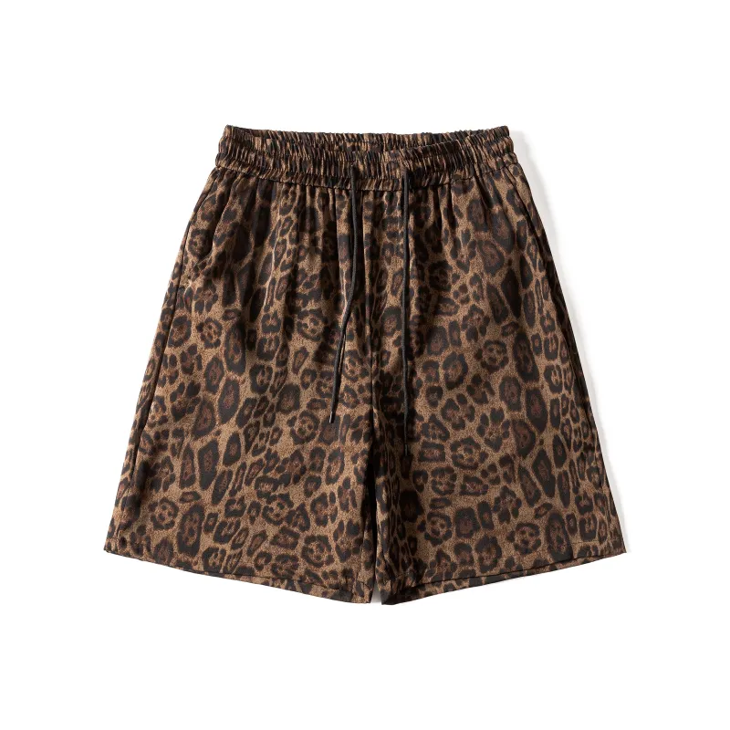 URBAN AUTHENTIC Shirt Matching Set Unisex Leopard Print-4