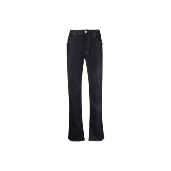 GIORGIO ARMANI Five pocket Regular Fit Stretch Cotton denim Trousers