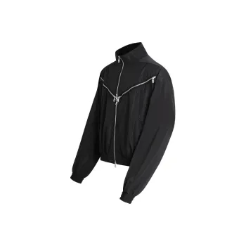 WHISTLEHUNTER Cross Zipper Unisex Jacket