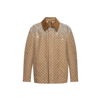 GUCCI Monogrammed Collared Jacket