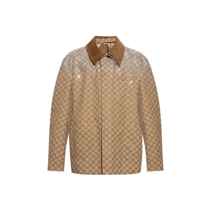 GUCCI Monogrammed Collared Jacket-0