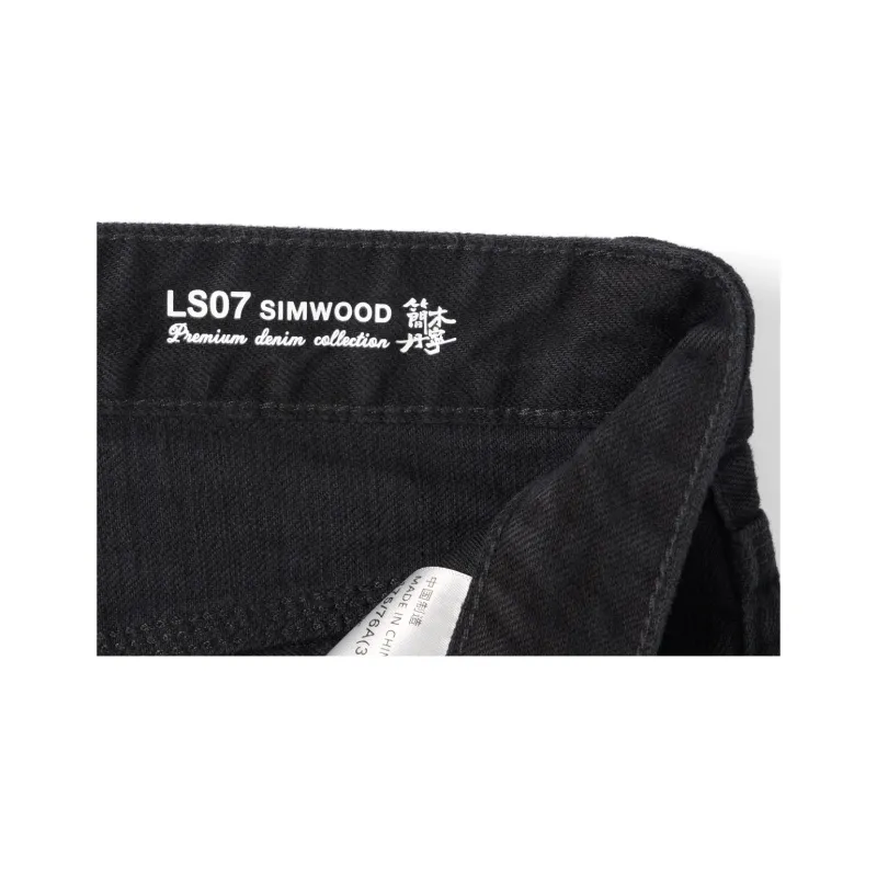 SIMWOOD Jeans Men's Washable Ink Black-4