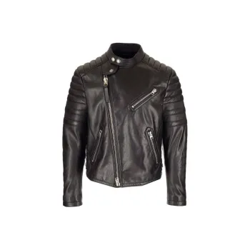 TOM FORD Leather Jackets Men Black
