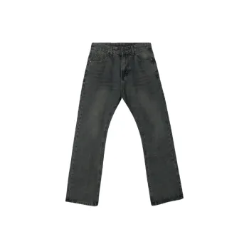 Menglaini Jeans Unisex Vintage Blue