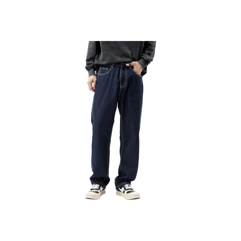 HIPANDA Jeans Men Dark Blue-0