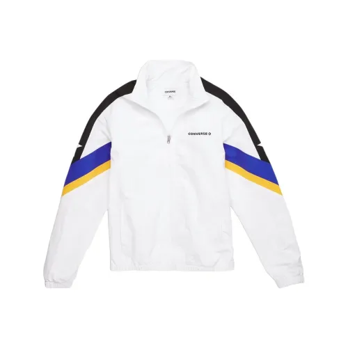 Converse Colorblock Track Jackets Coats Men's White