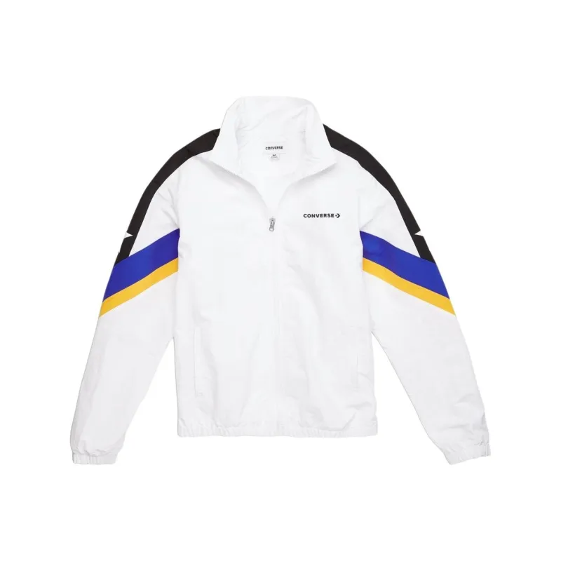 Converse Colorblock Track Jackets Coats Men's White-0