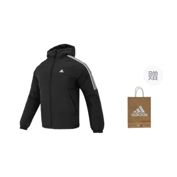 Adidas Down Jackets Men Black Shopping Bag Included