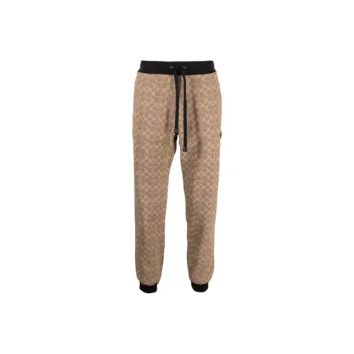 COACH Knitted Sports Pants Men's Beige