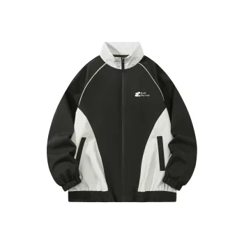 BOTH PLAY Jackets Coats Unisex Black Beige