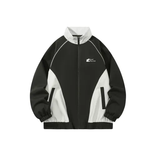 BOTH PLAY Jackets Coats Unisex Black Beige